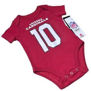 NEW Arizona Cardinals Bodysuit Infant One Piece‎ 0-3M Red DeAndre Hopkins 10 NFL